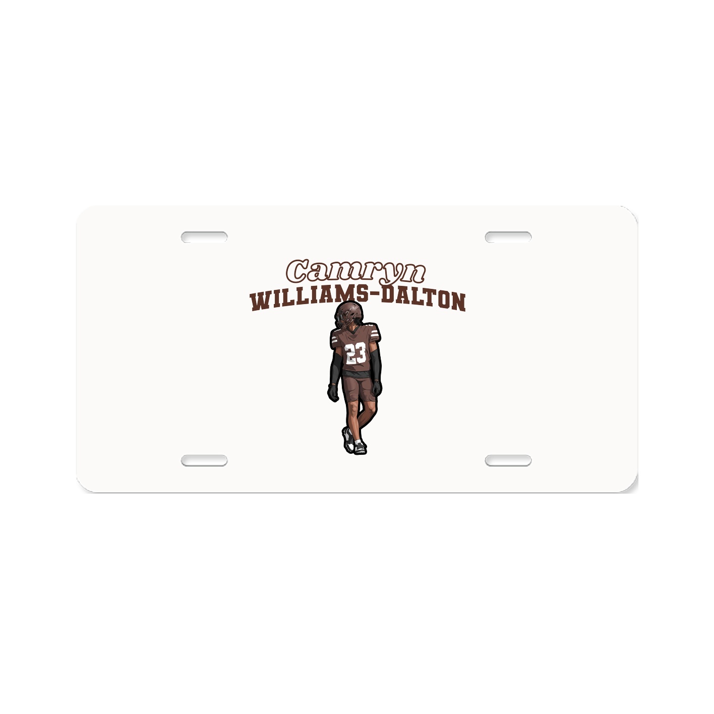 License Plate — Name Arch in Classic