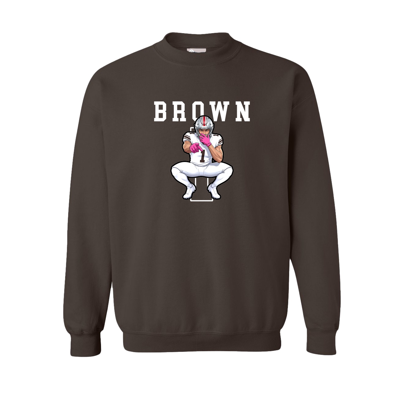 Fleece Crew — Shirsey in Brown