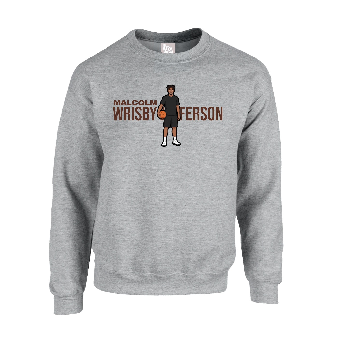 Fleece Crew — Player Name in Grey