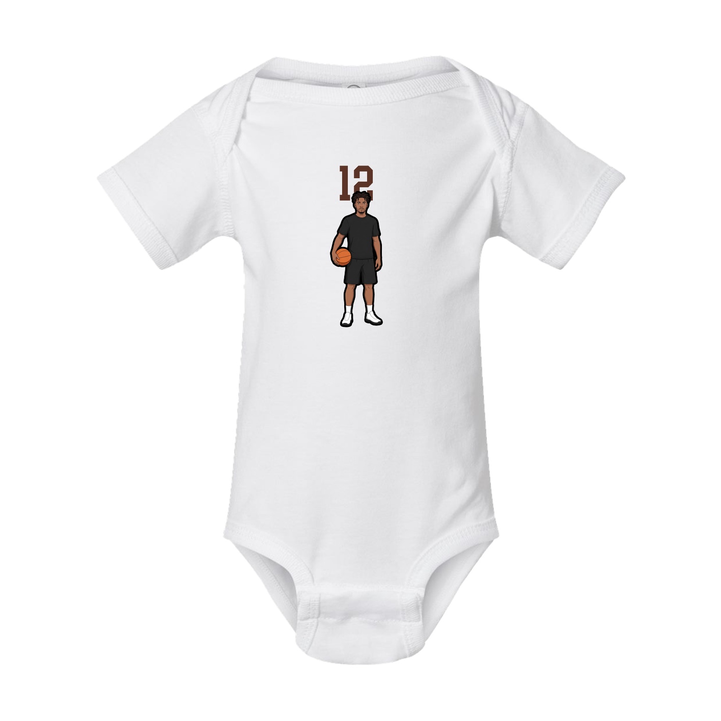 Baby Onesie — Number Top in White
