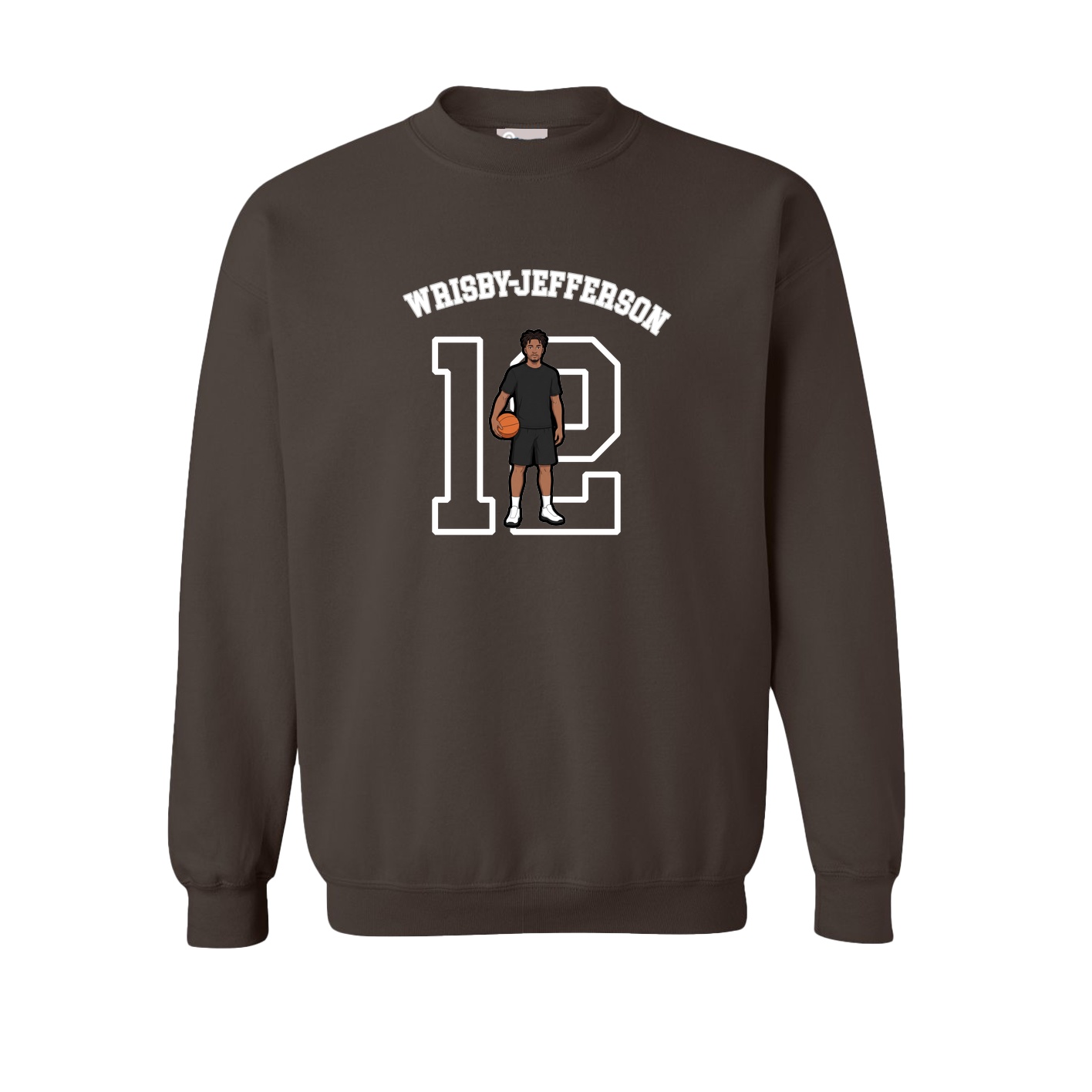 Fleece Crew — Shirsey Arch in Brown