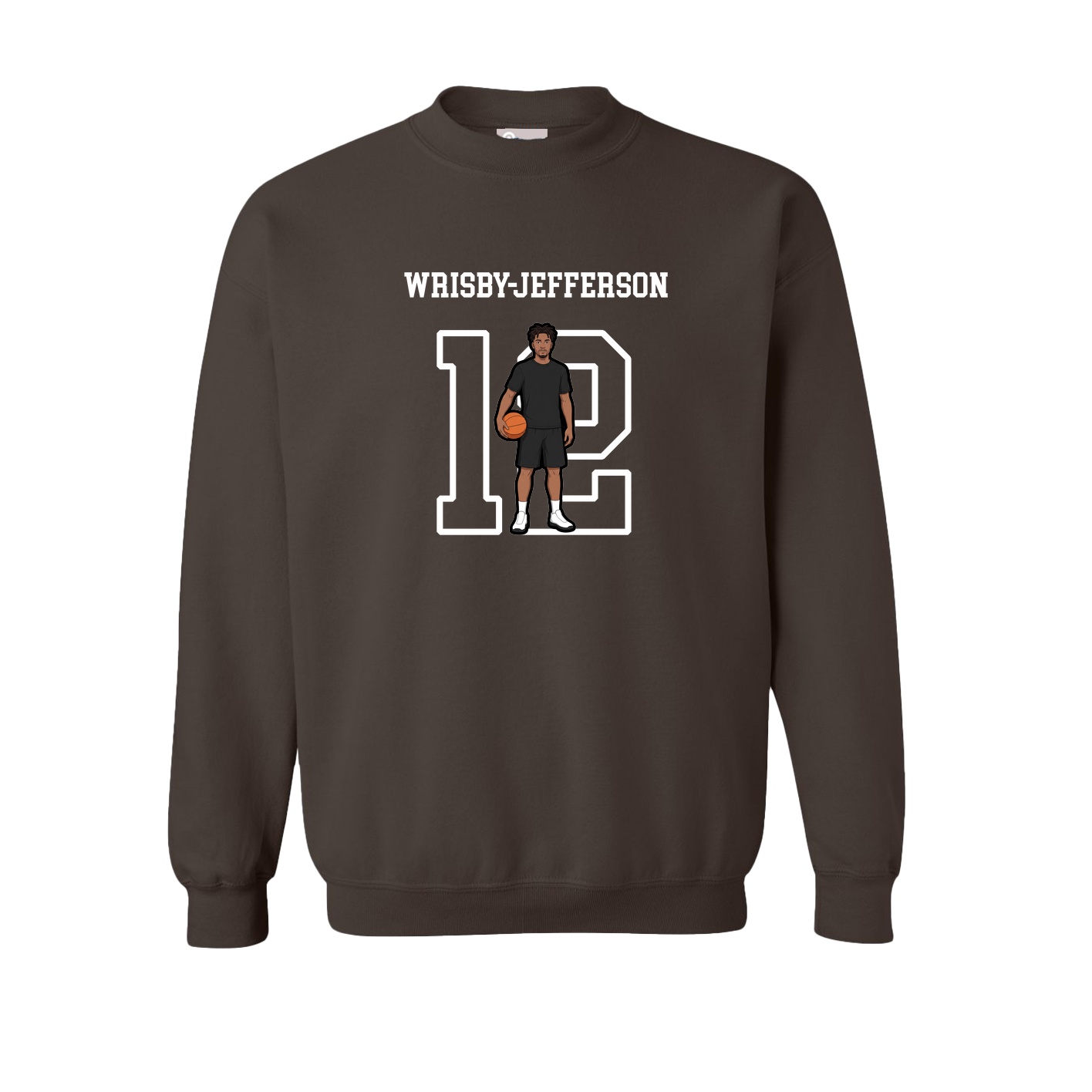 Fleece Crew — Shirsey in Brown