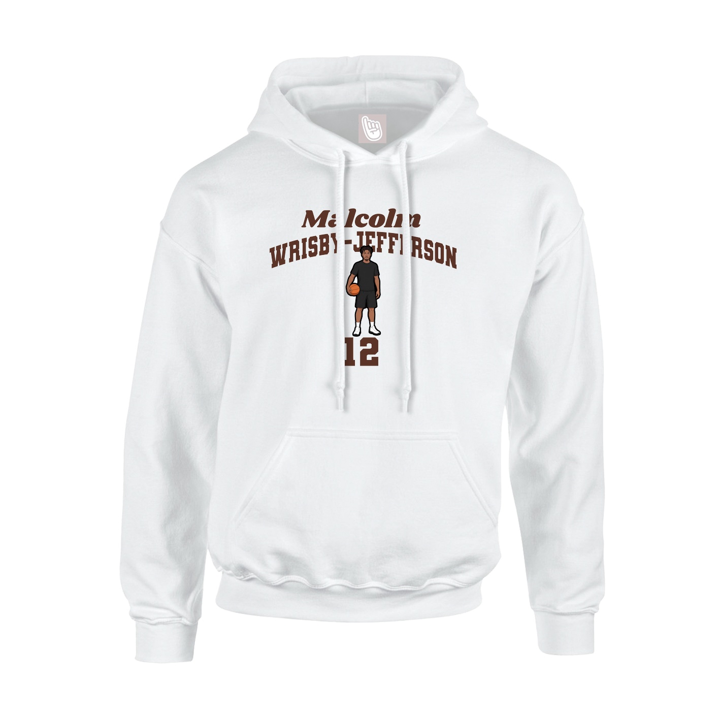 Youth Hoodie — Signature Arch in White