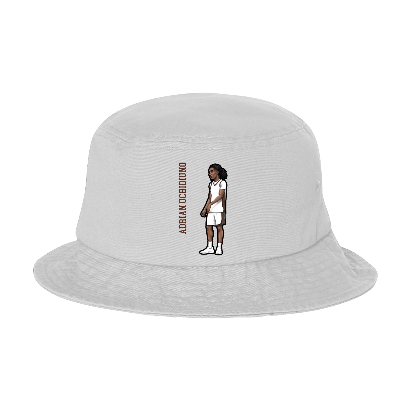 Bucket Cap — Name Vertical in White