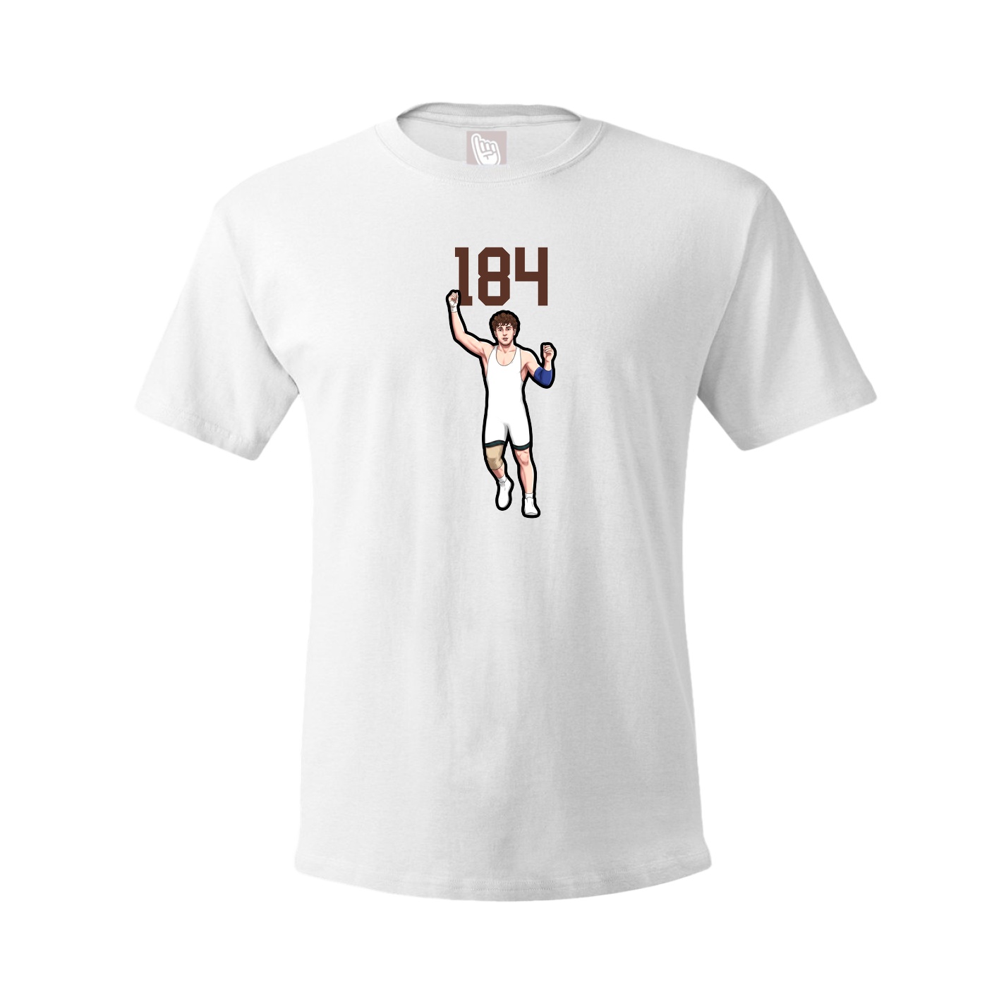 Youth Tee — Number Top in White