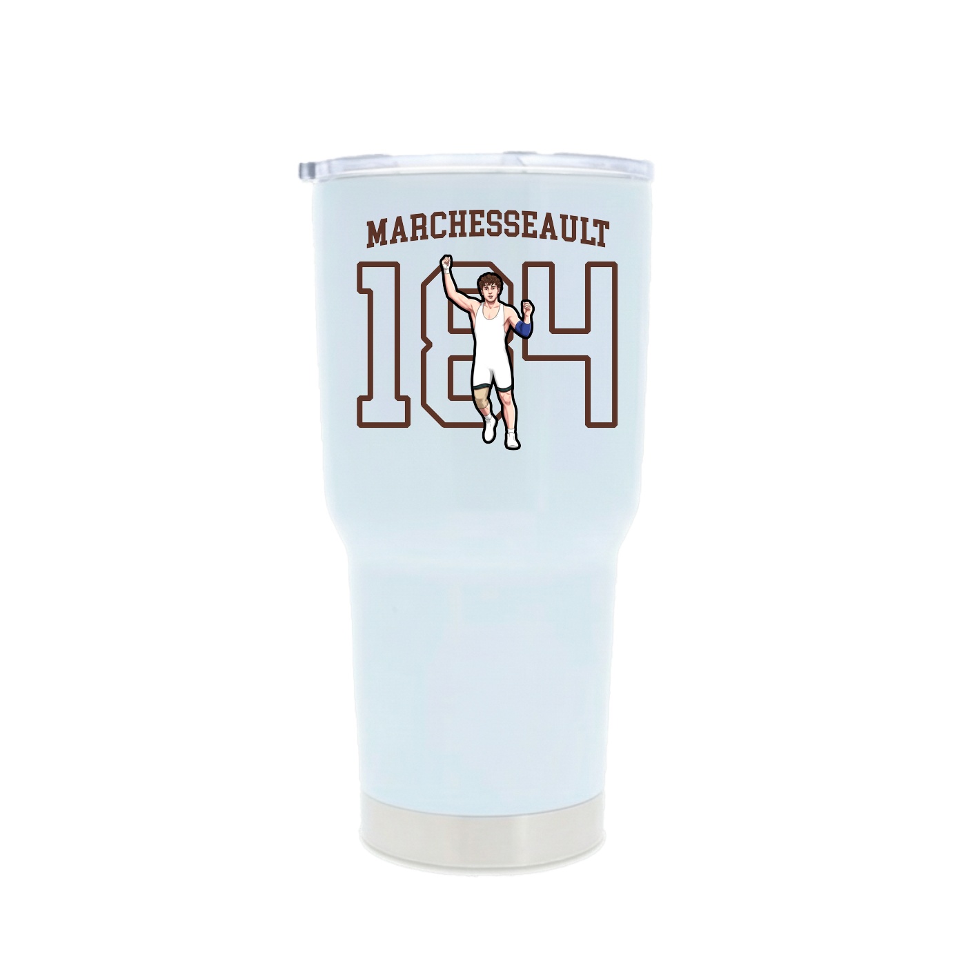 30oz Stainless Steel Tumbler — Shirsey in White