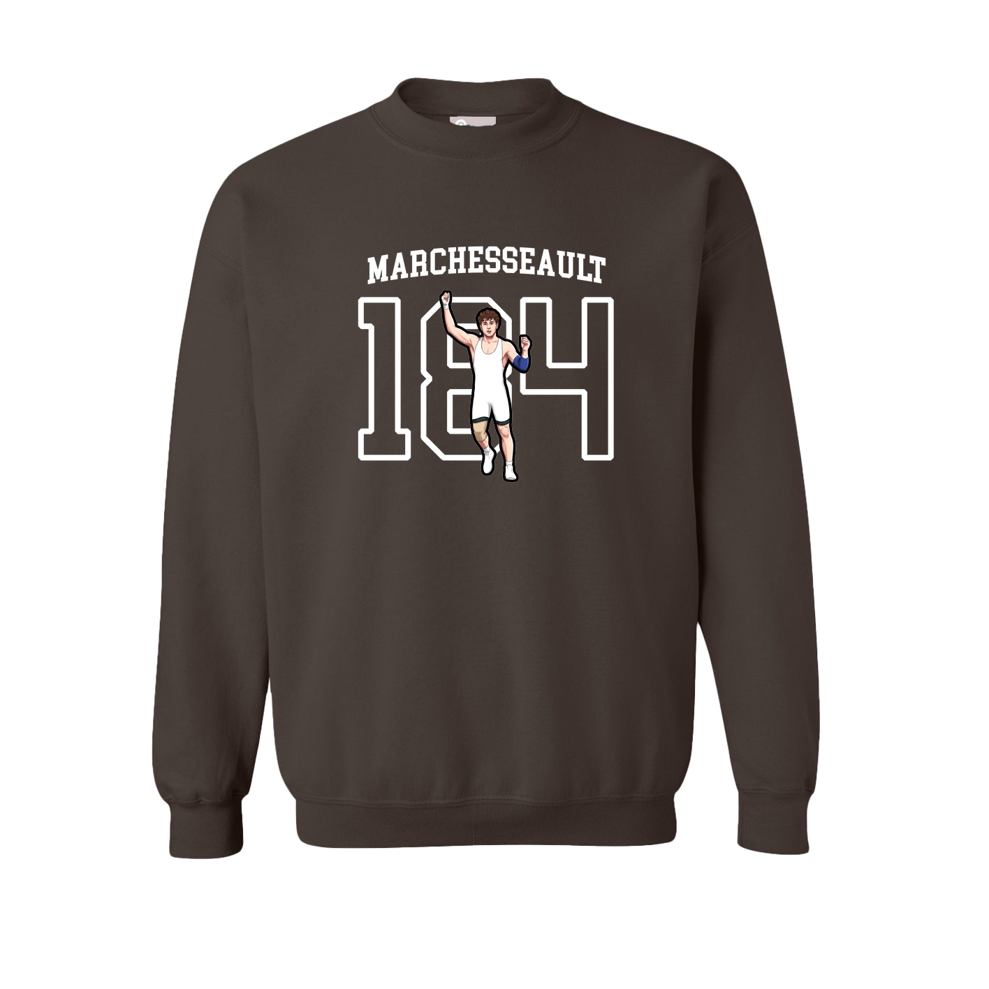 Fleece Crew — Shirsey in Brown