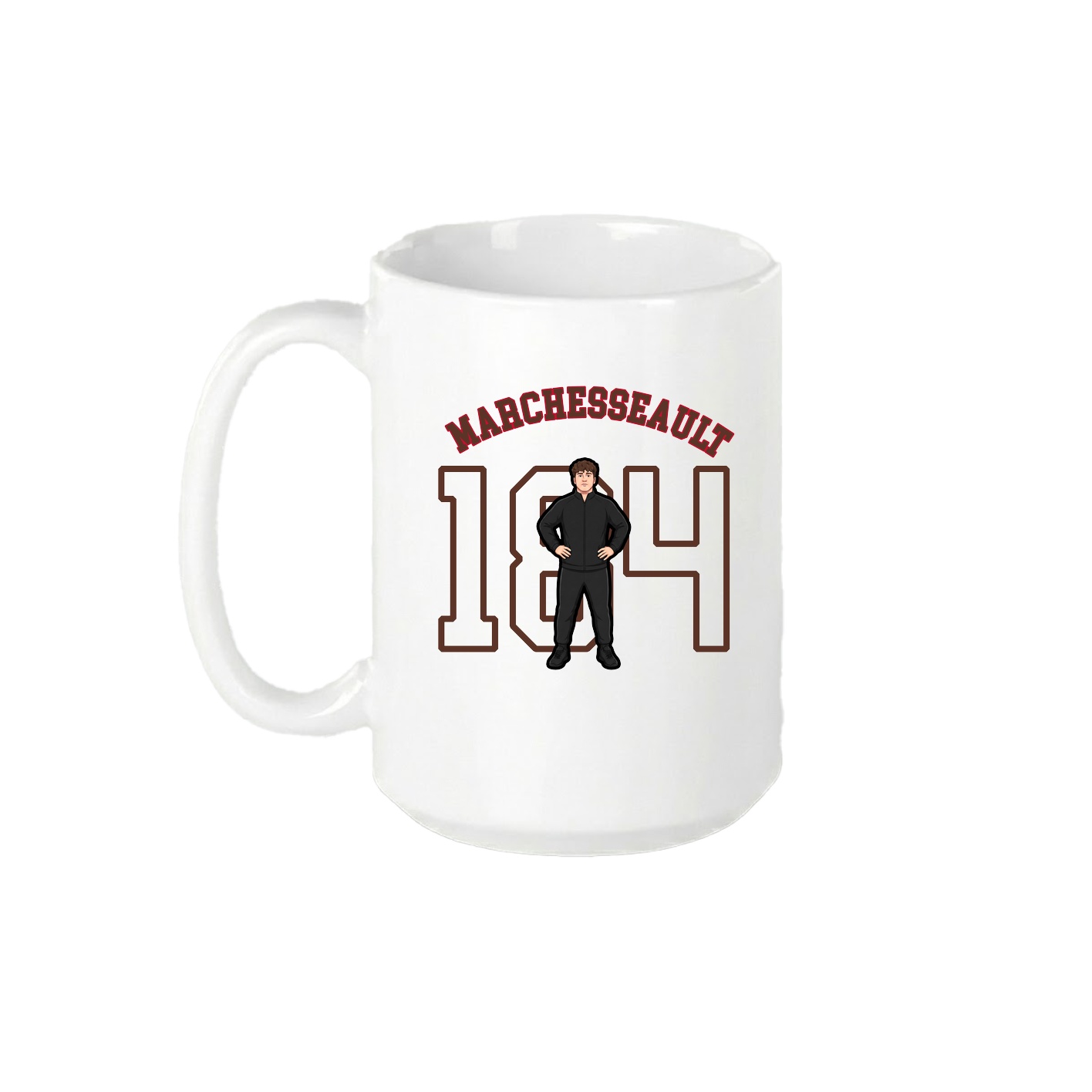 15oz Coffee Mug — Shirsey Arch in White