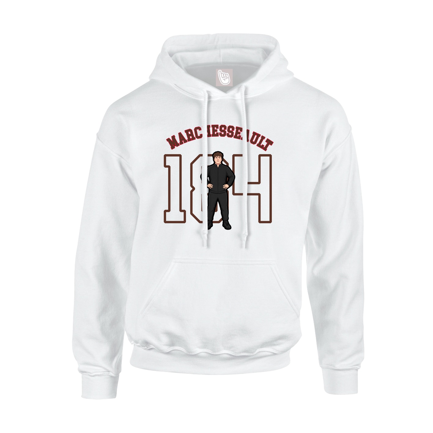 Youth Hoodie — Shirsey Arch in White