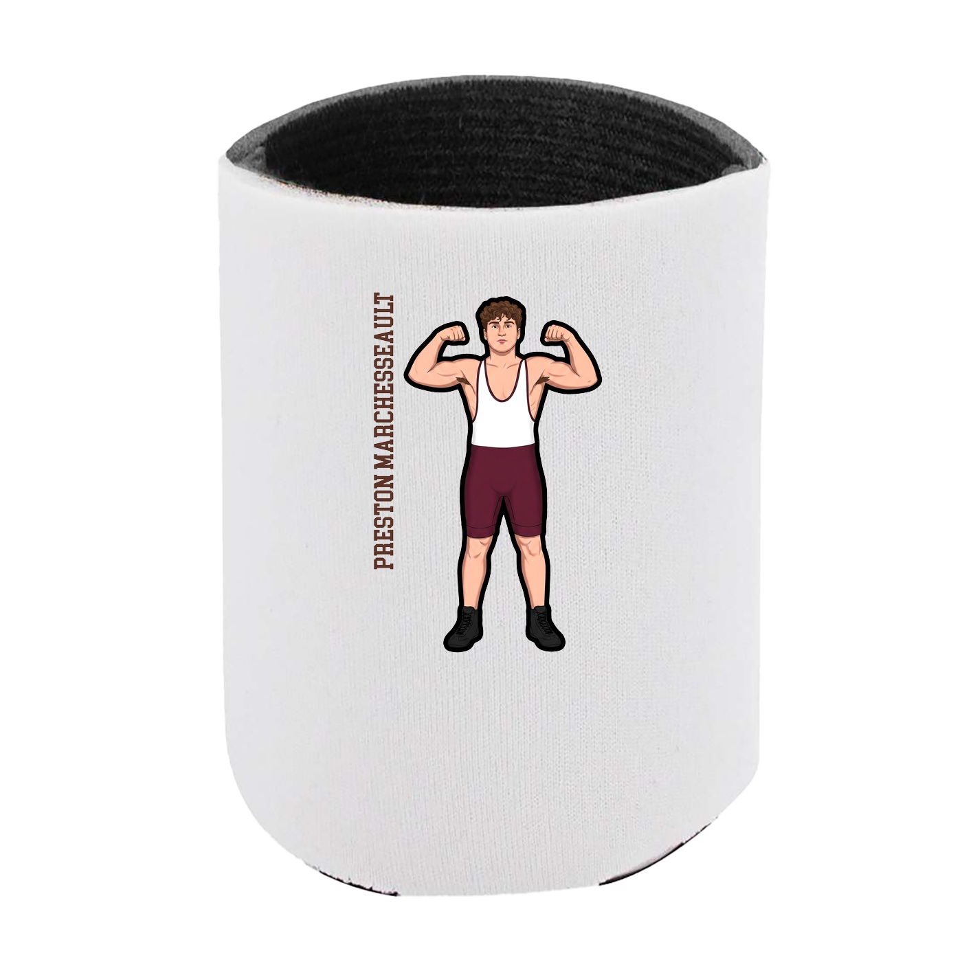 Can Holder — Name Vertical in White