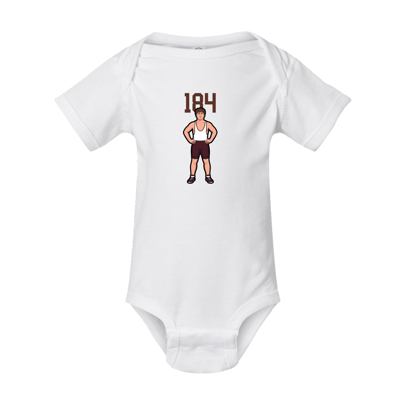 Baby Onesie — Number Top in White