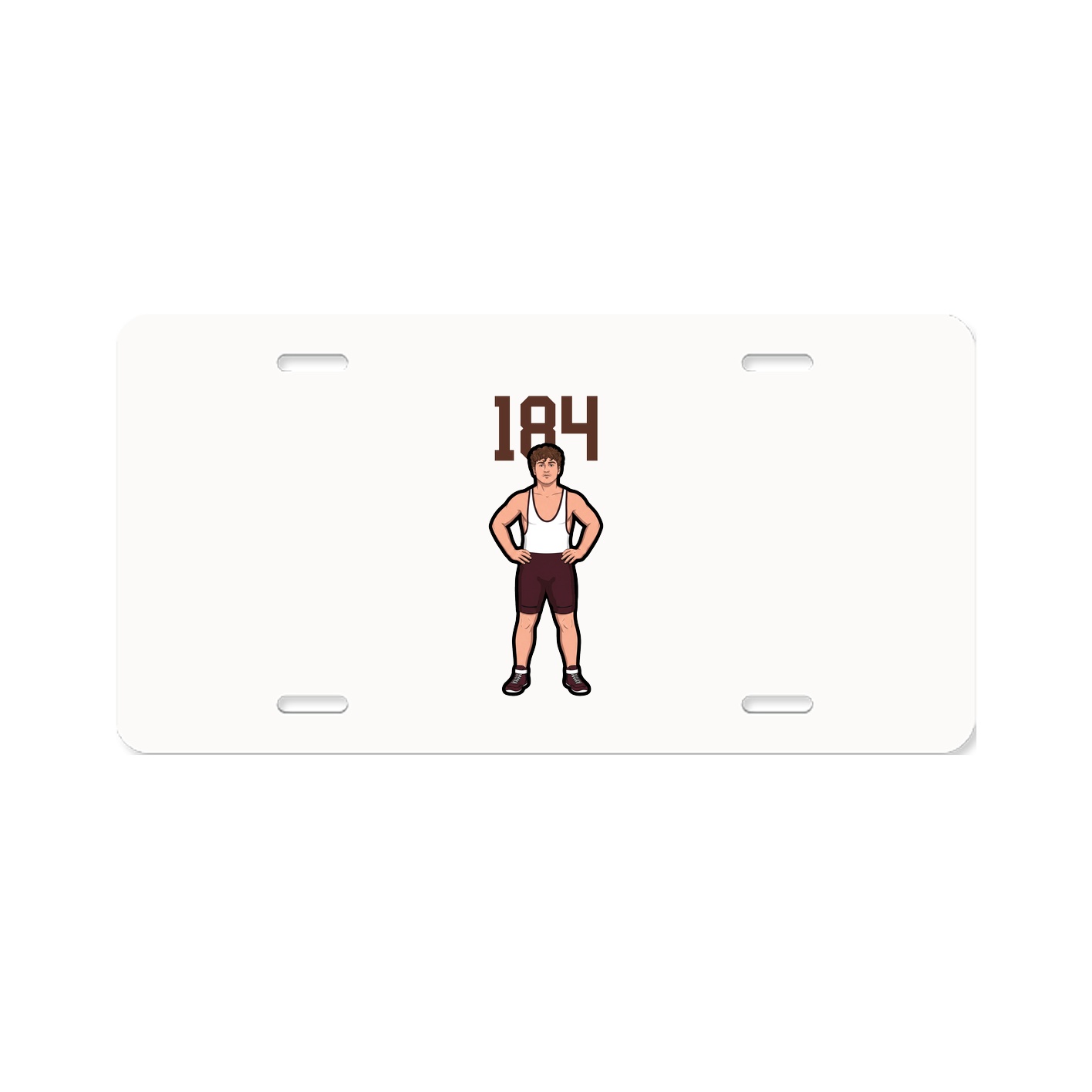 License Plate — Number Top in Classic
