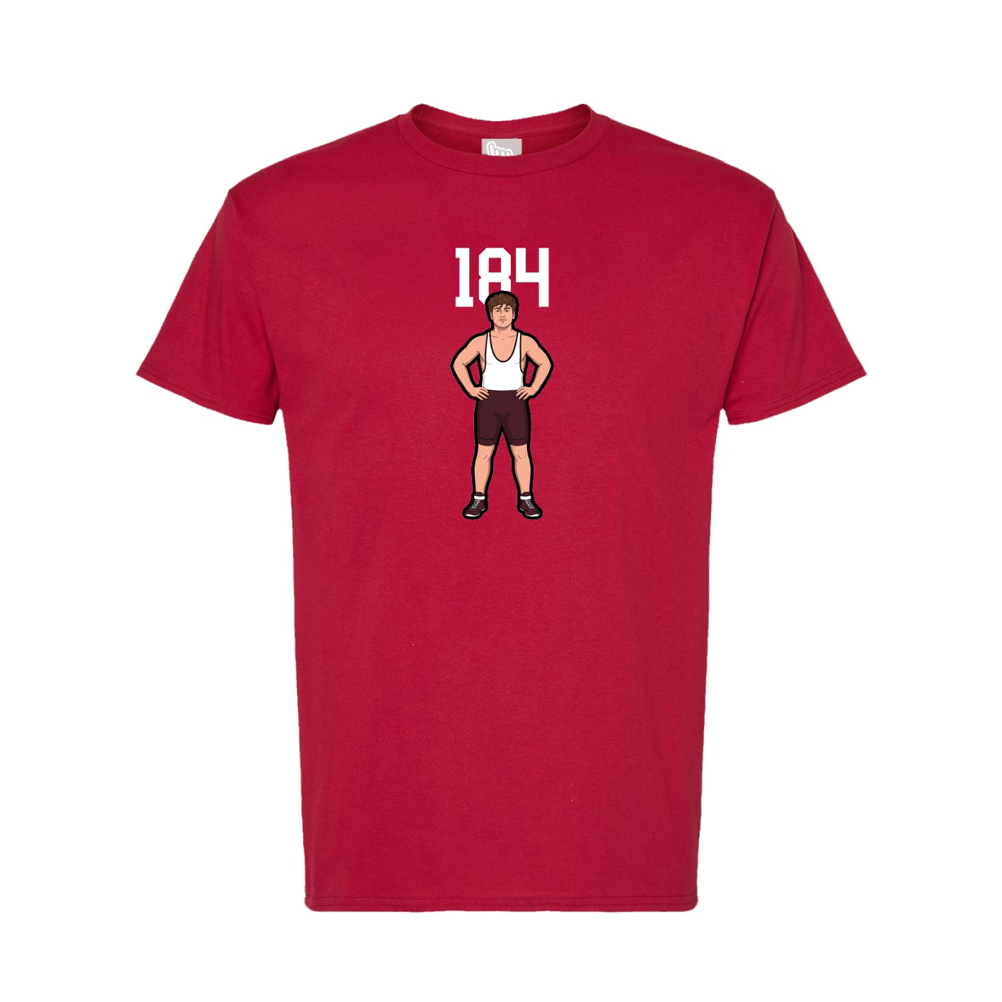 Tee — Number Top in Crimson