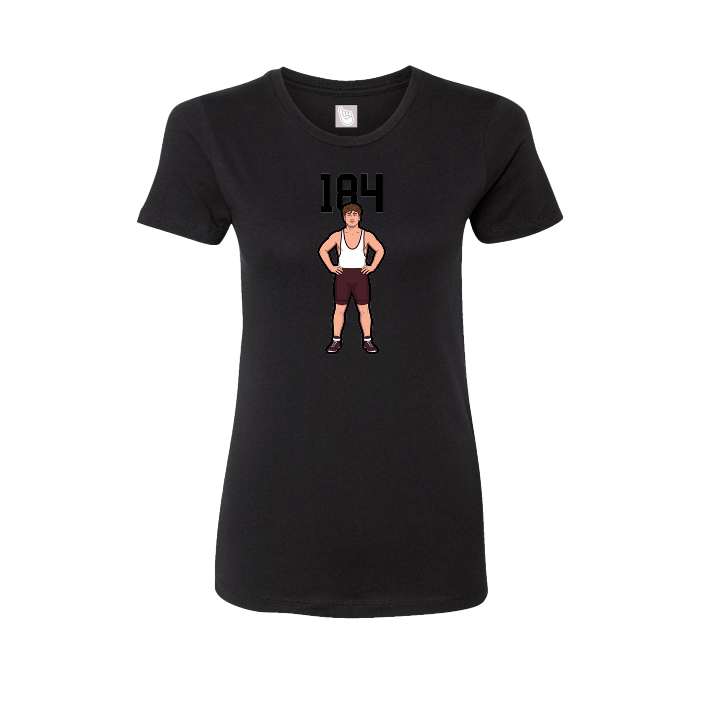 Womens Tee — Number Top in Black