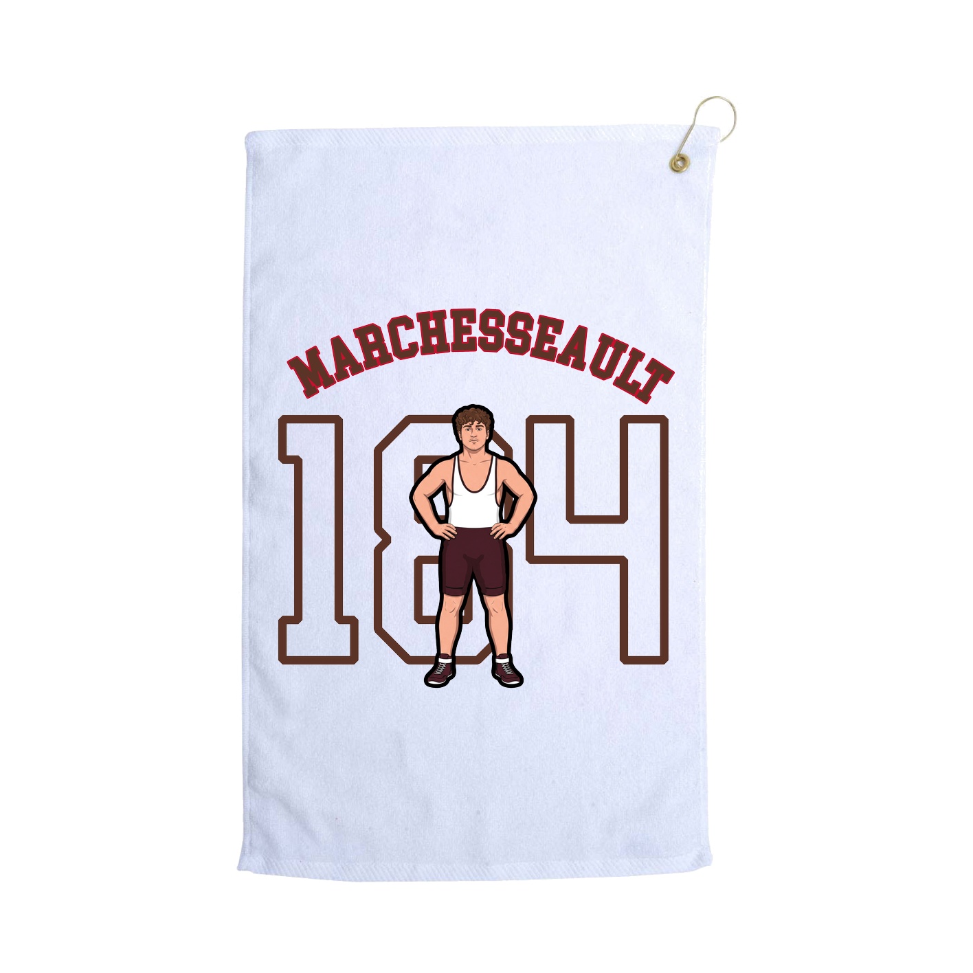Golf Towel — Shirsey Arch in White