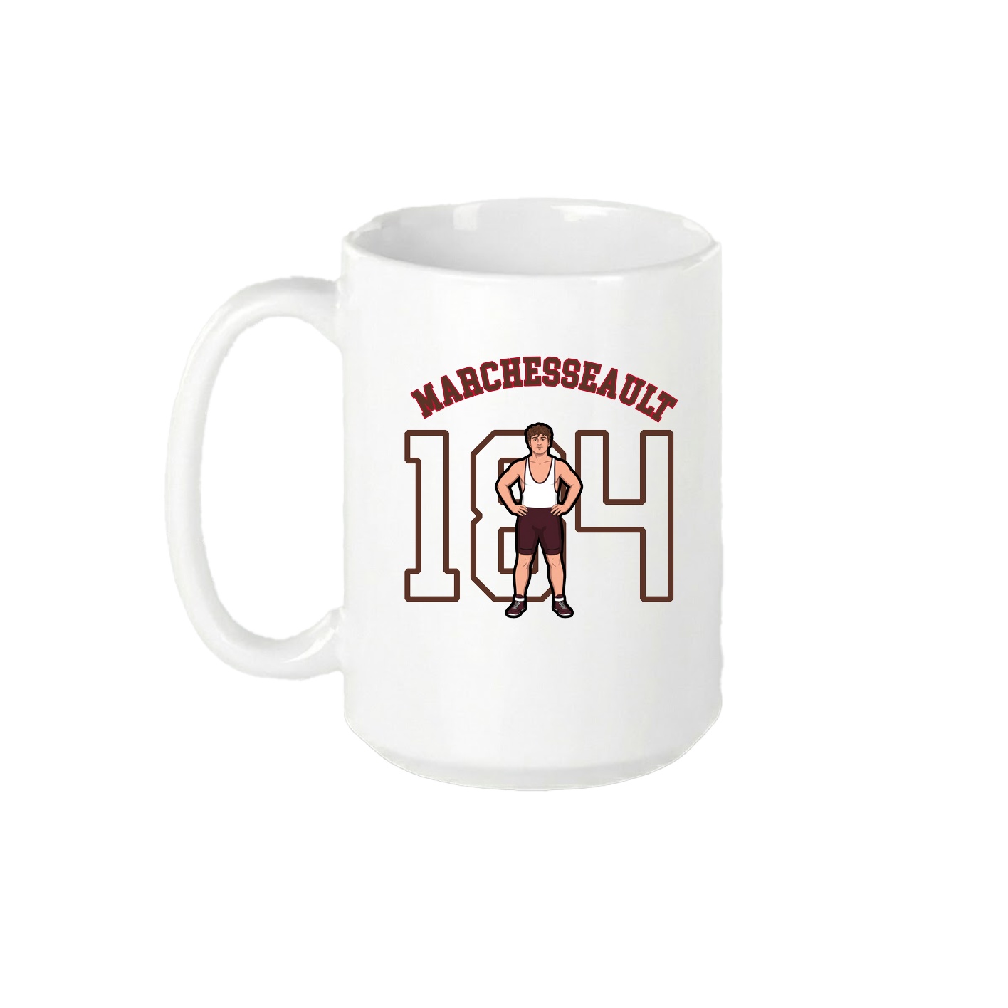 15oz Coffee Mug — Shirsey Arch in White