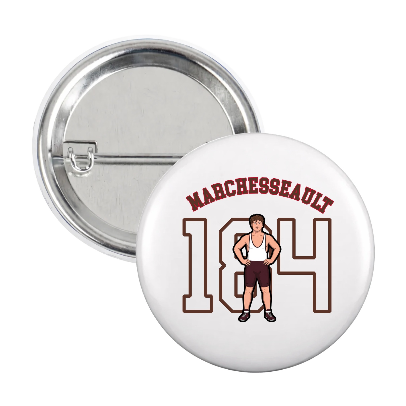 Game Day Button — Shirsey Arch in White