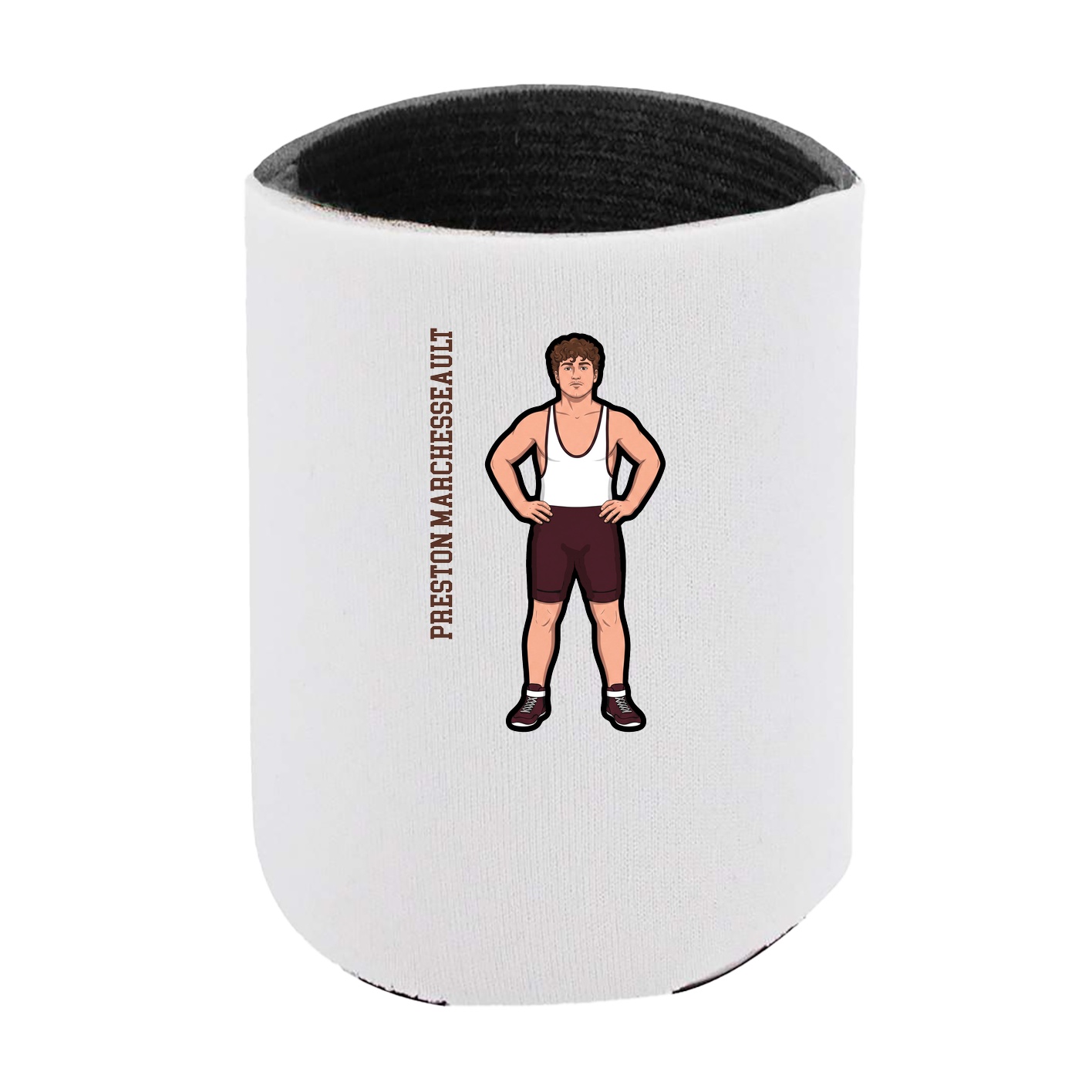 Can Holder — Name Vertical in White