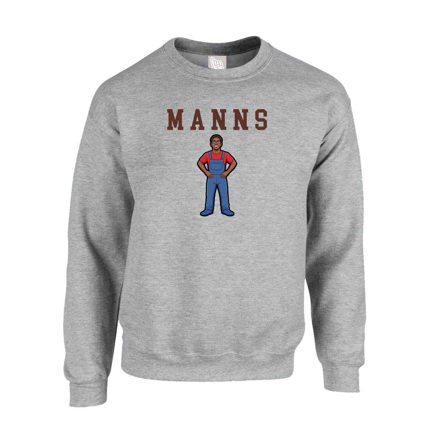 Fleece Crew — Shirsey in Grey