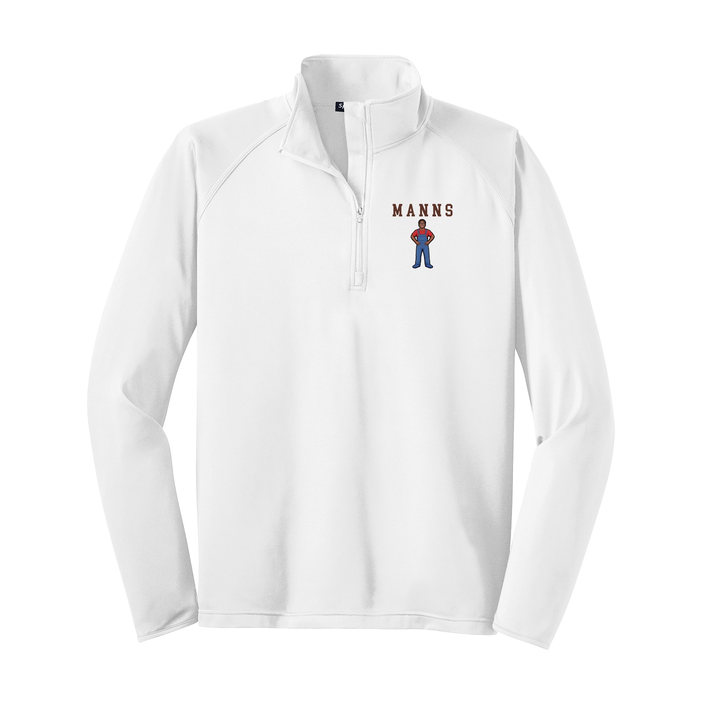 Q-Zip Pullover — Shirsey in White