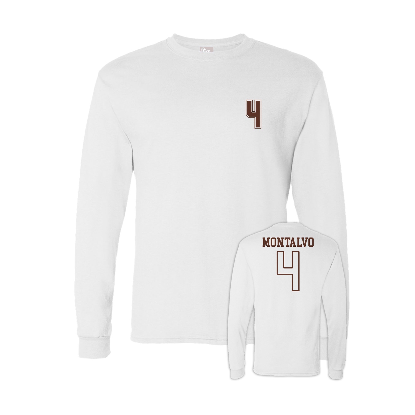 Long Sleeve Tee — Chest Back in White