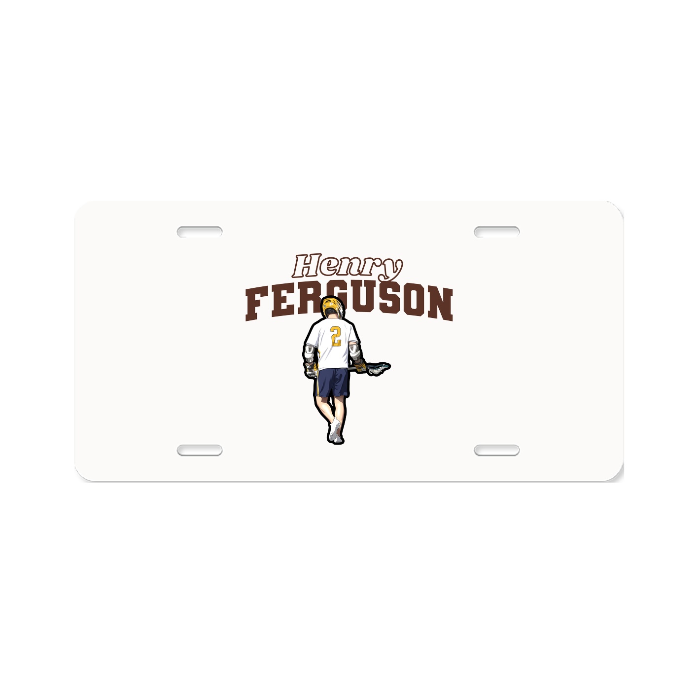License Plate — Name Arch in Classic
