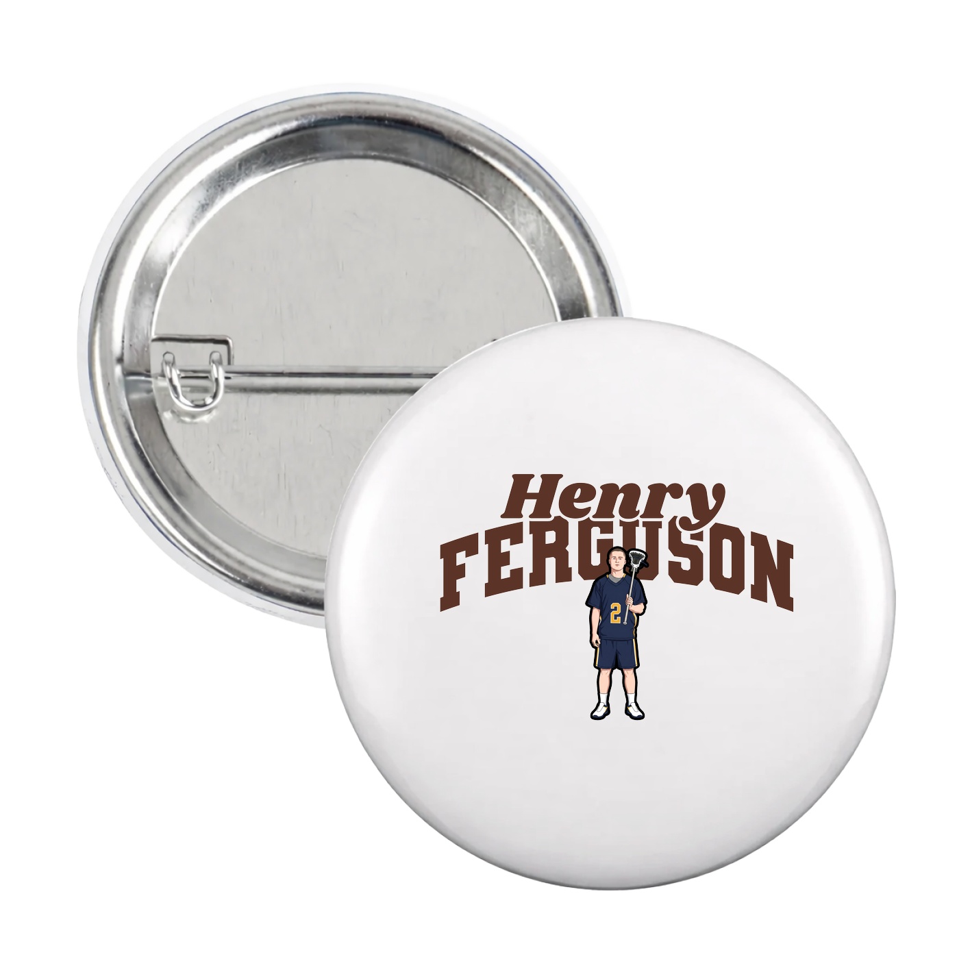 Game Day Button — Signature Arch in White