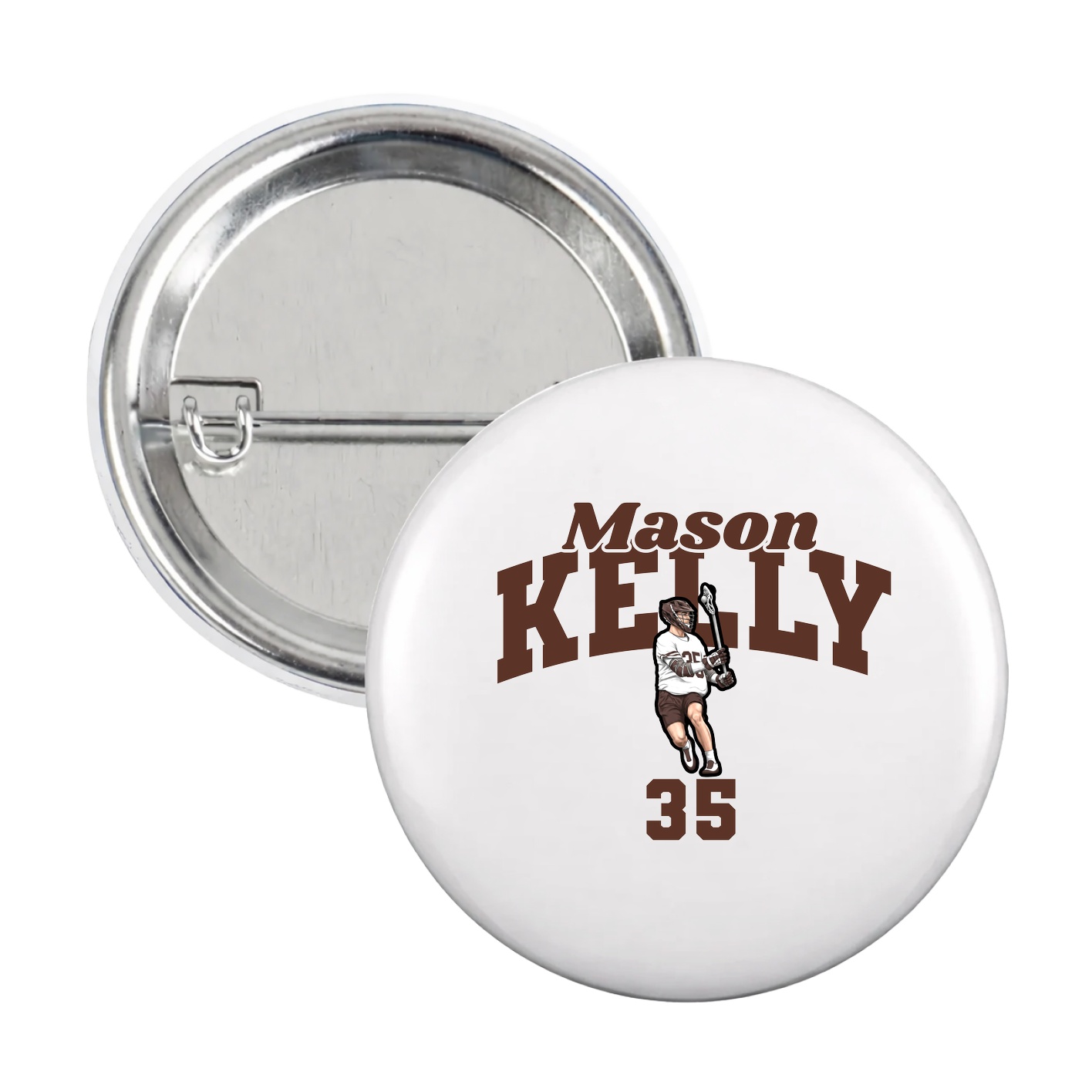 Game Day Button — Signature Arch in White