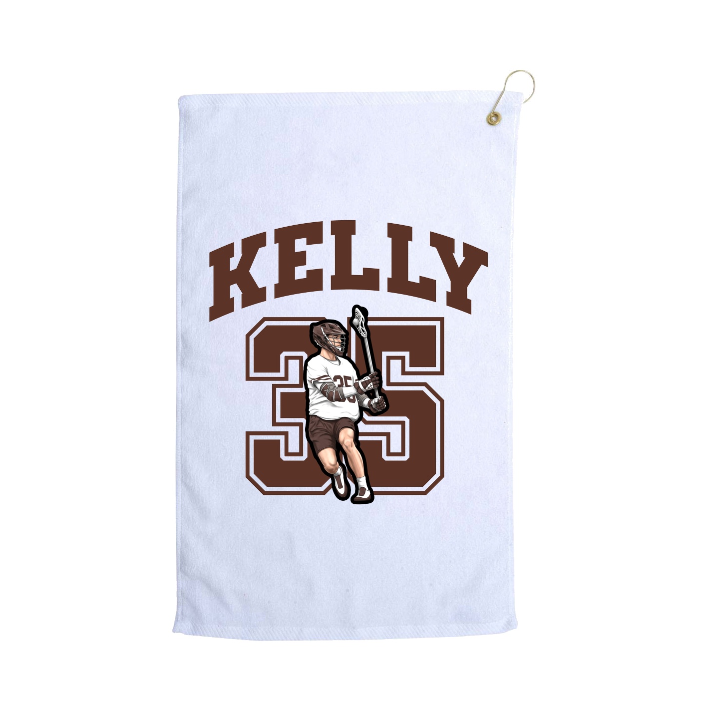 Golf Towel — Number in White