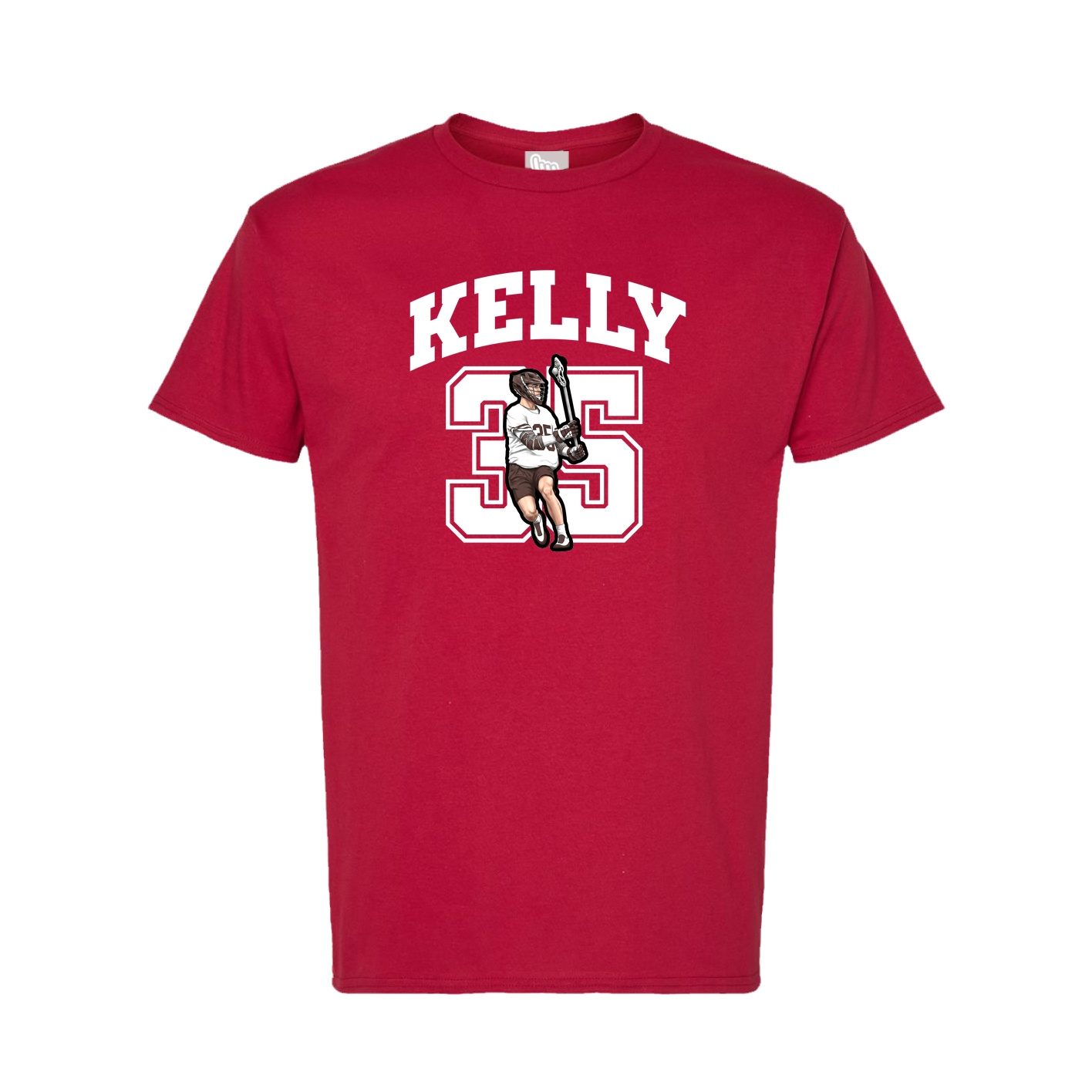 Tee — Number in Crimson