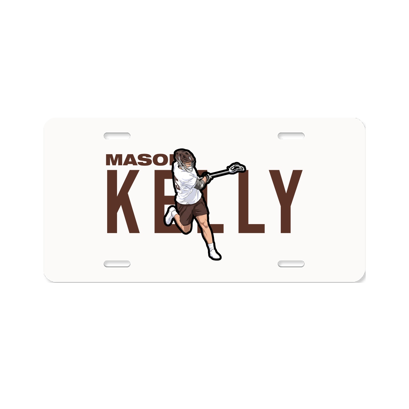 License Plate — Player Name in Classic