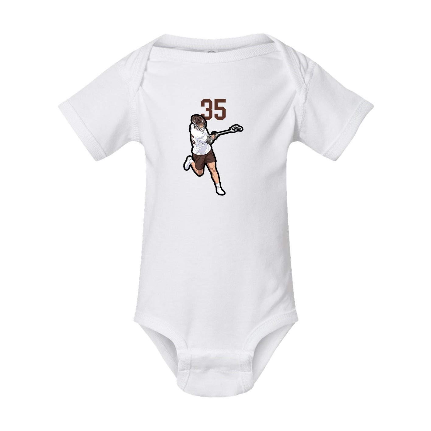 Baby Onesie — Number Top in White