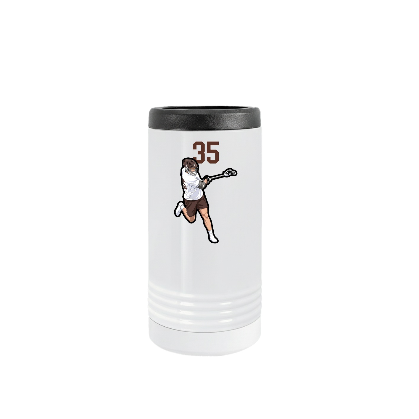 Slim Beverage Holder — Number Top in White