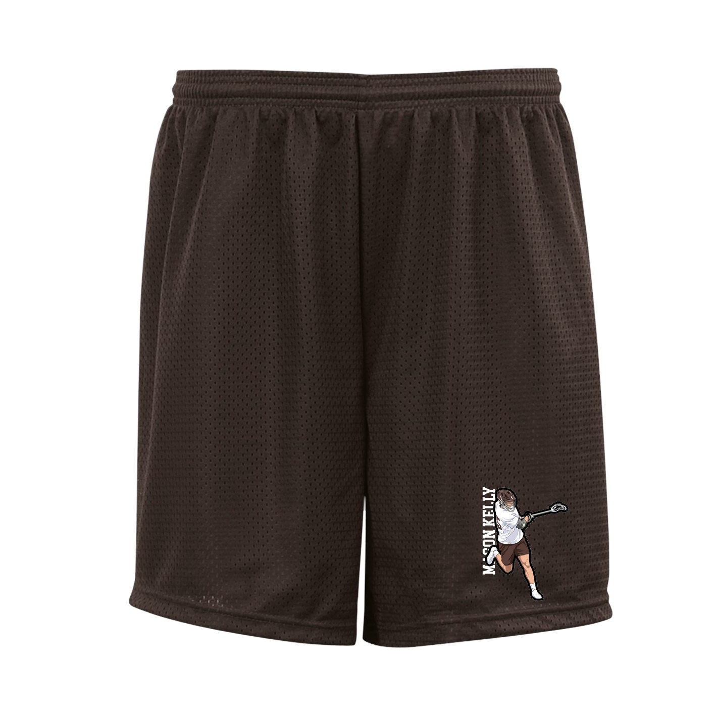 Shorts — Name Vertical in Brown