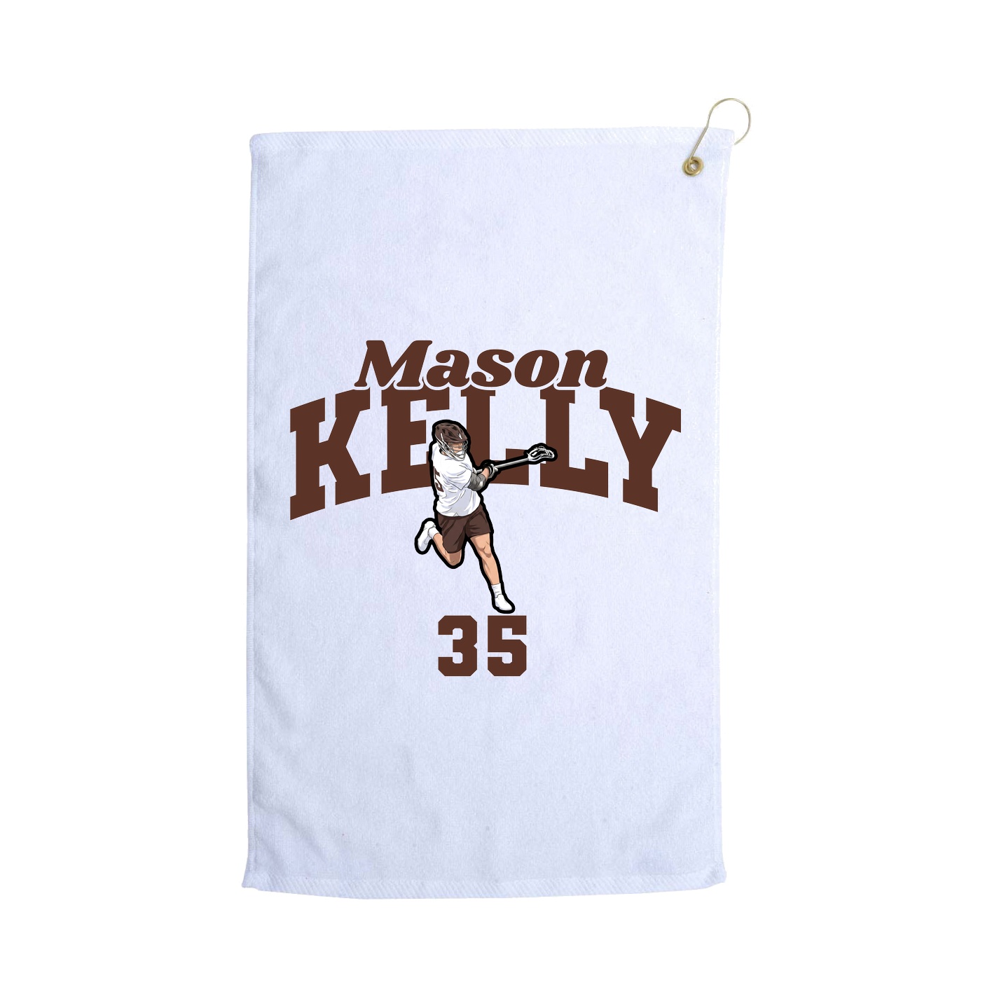 Golf Towel — Signature Arch in White