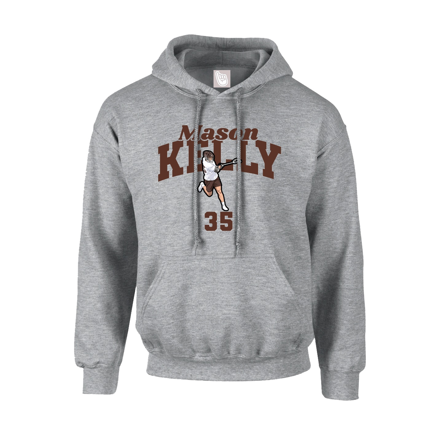 Hoodie — Signature Arch in Grey
