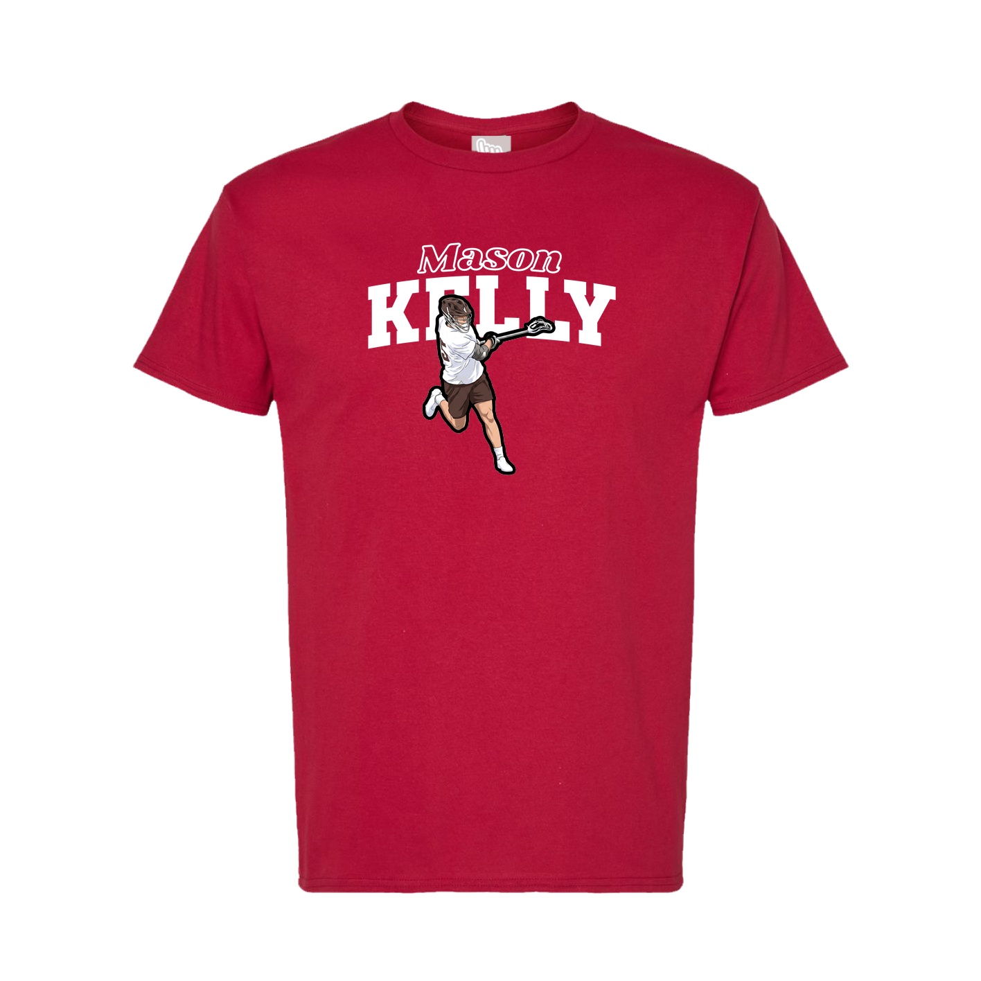 Tee — Name Arch in Crimson