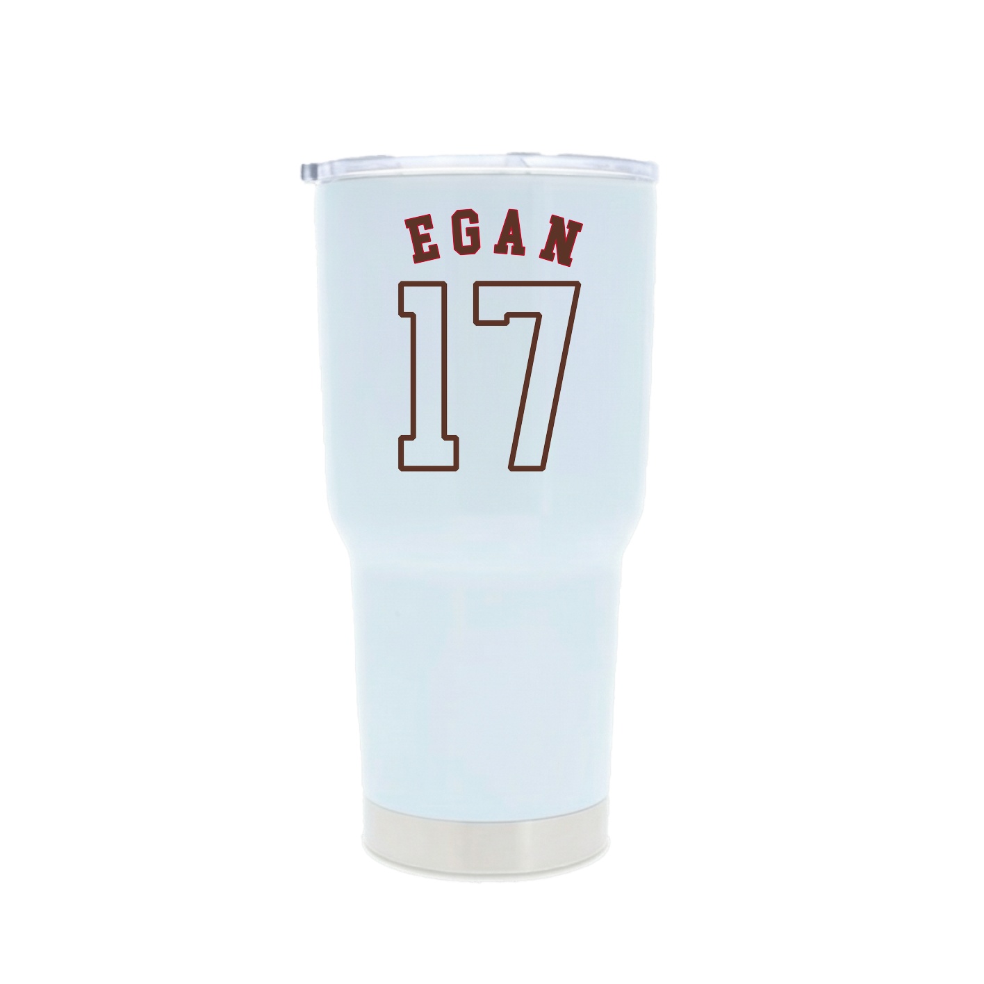 30oz Stainless Steel Tumbler — Shirsey Arch in White