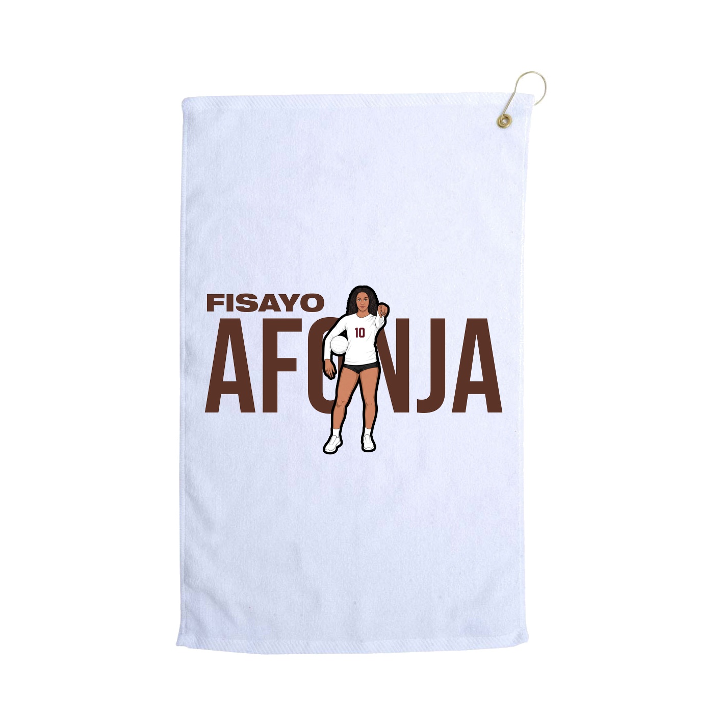 Golf Towel — Player Name in White