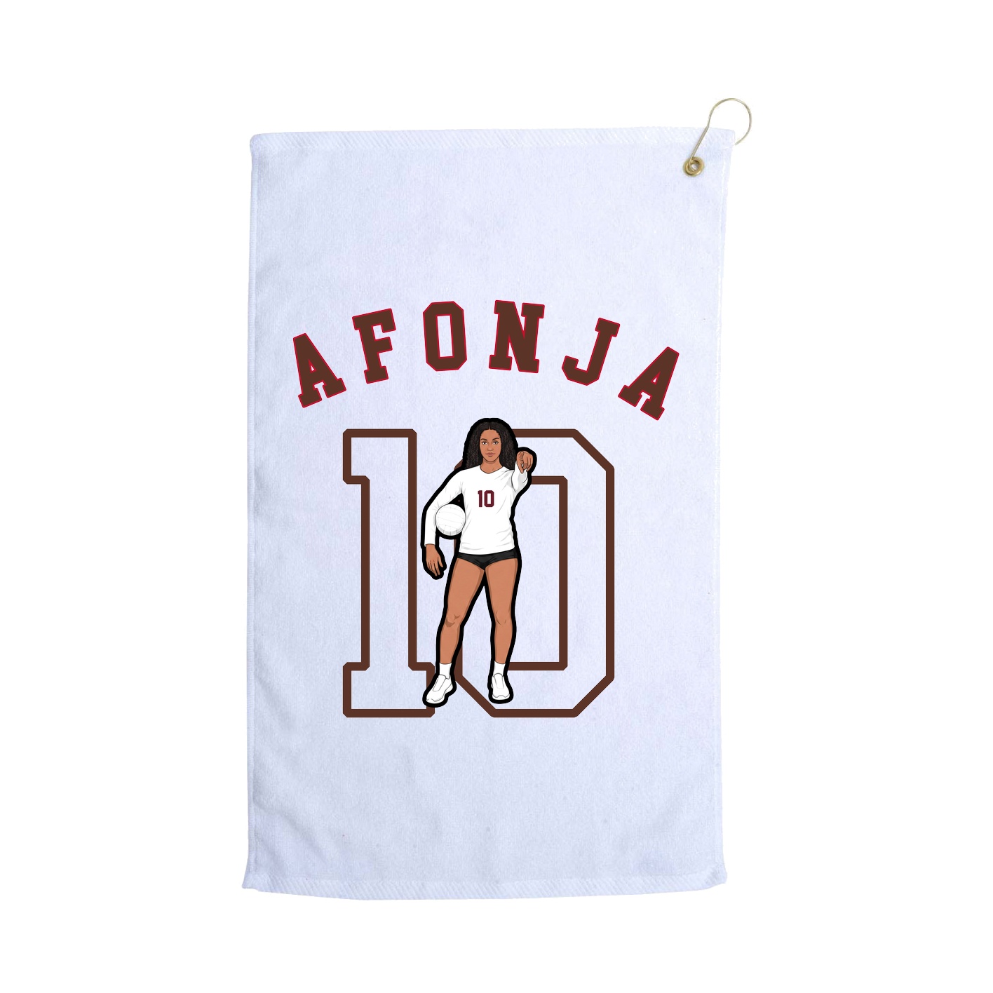 Golf Towel — Shirsey Arch in White