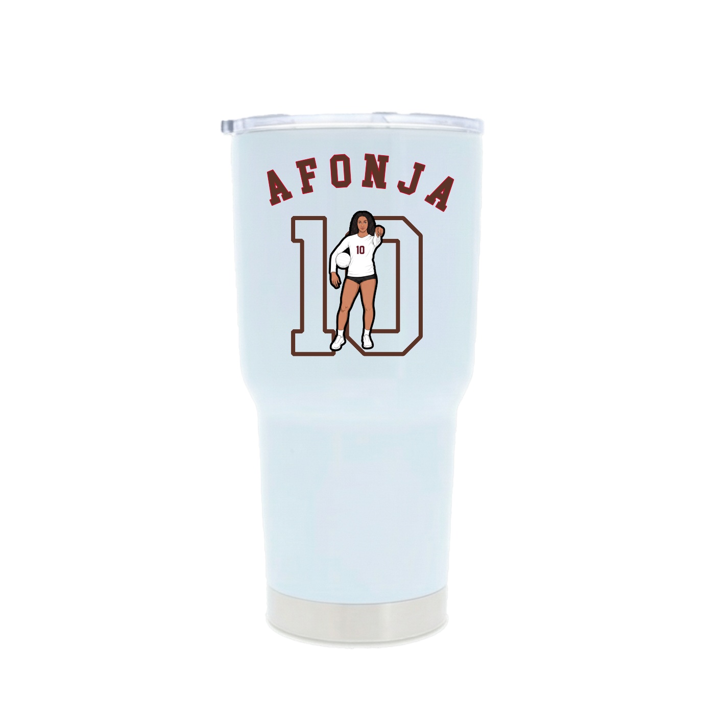 30oz Stainless Steel Tumbler — Shirsey Arch in White