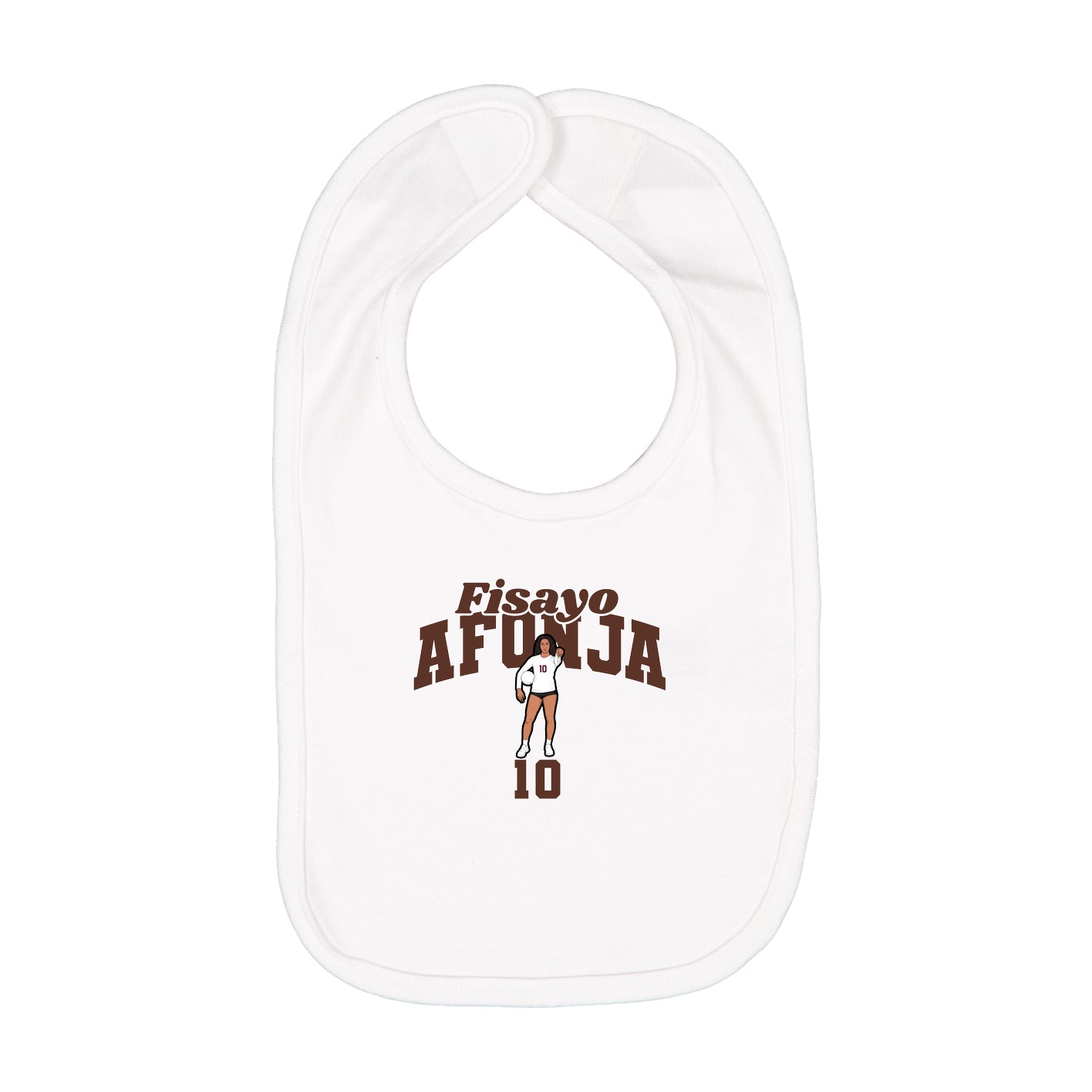 Infant Bib — Signature Arch in White