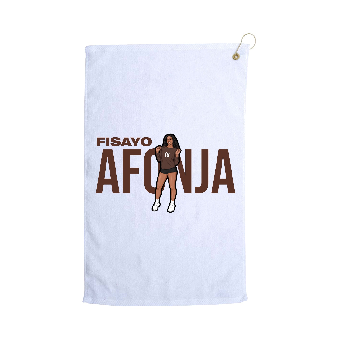 Golf Towel — Player Name in White