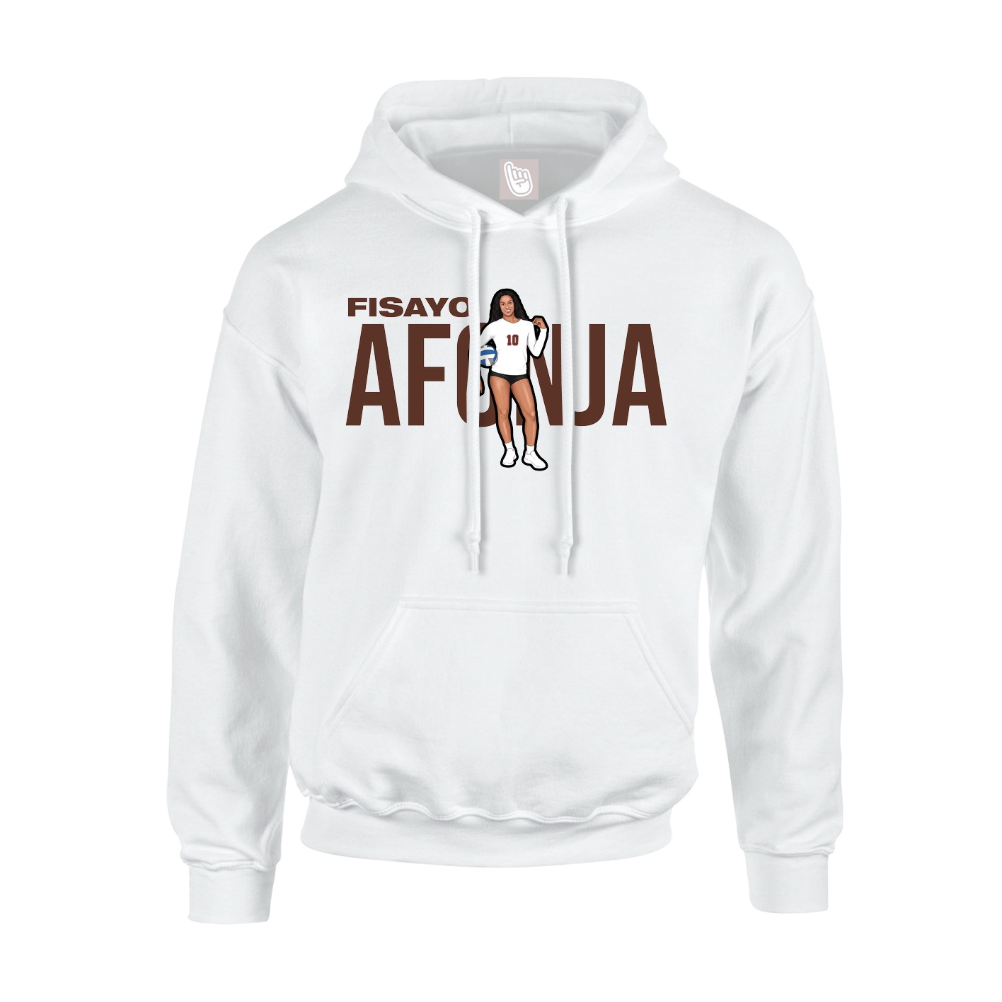 Youth Hoodie — Player Name in White