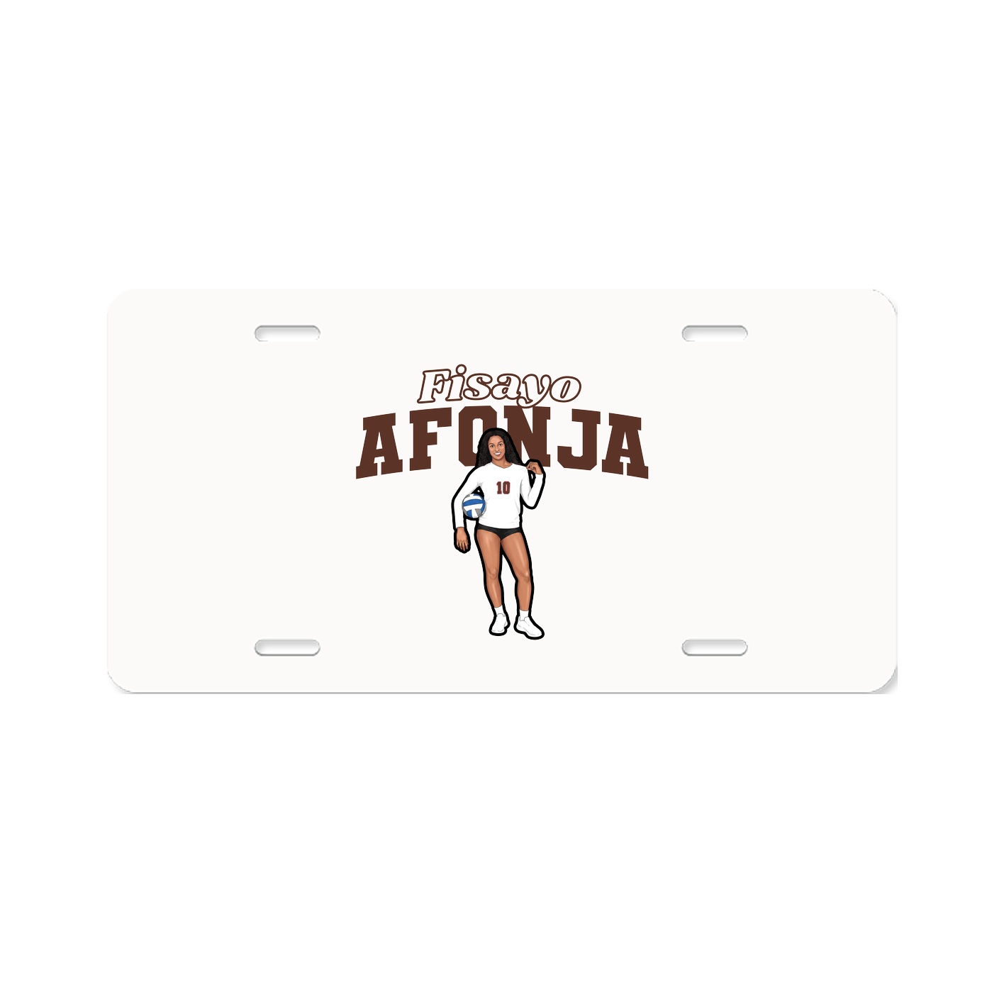 License Plate — Name Arch in Classic