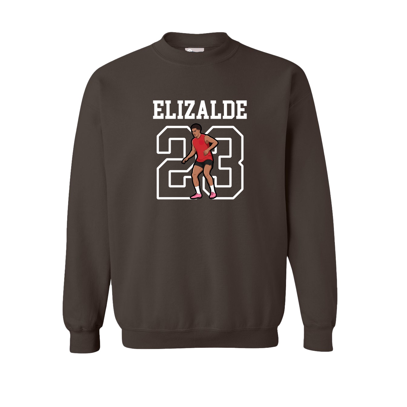 Fleece Crew — Shirsey in Brown