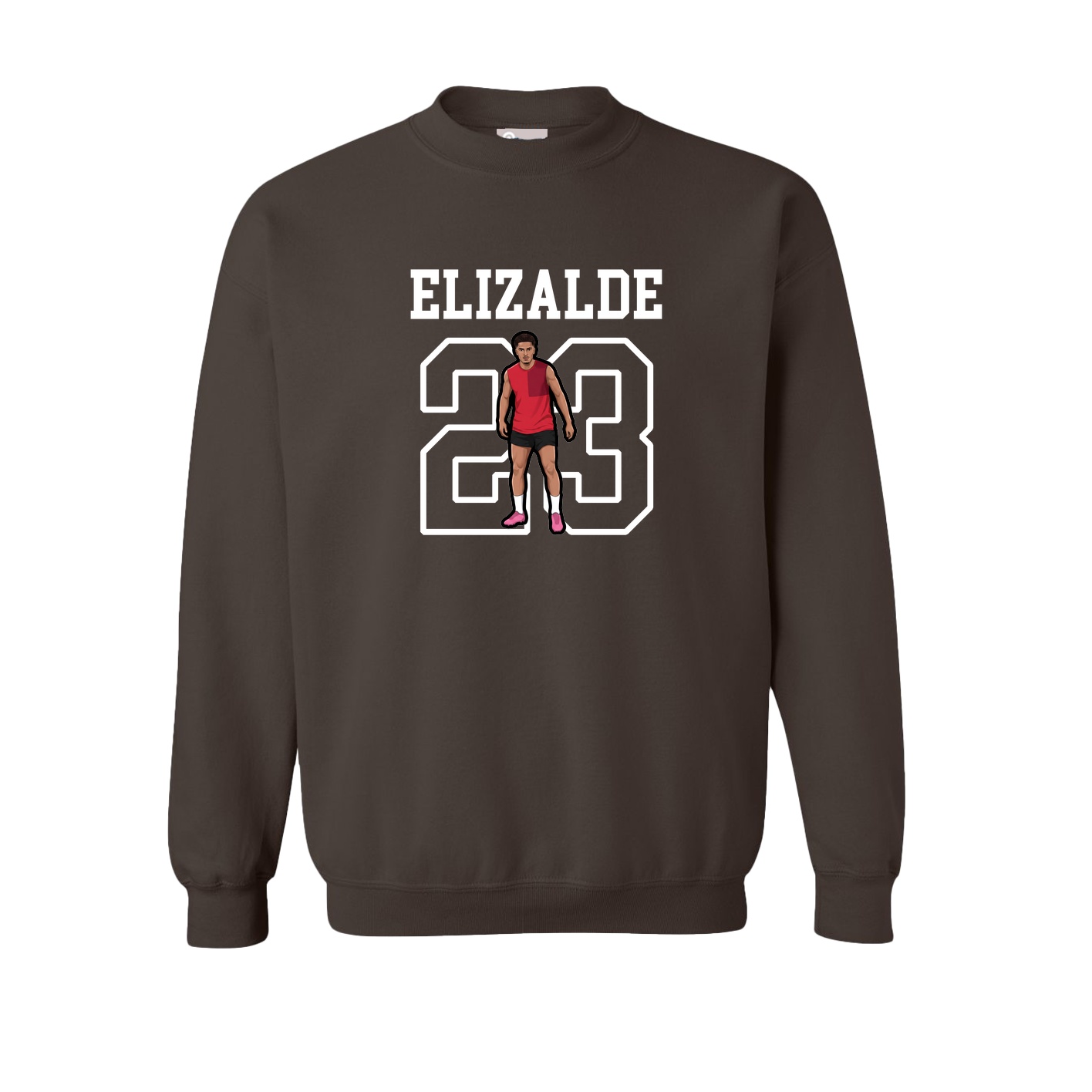 Fleece Crew — Shirsey in Brown