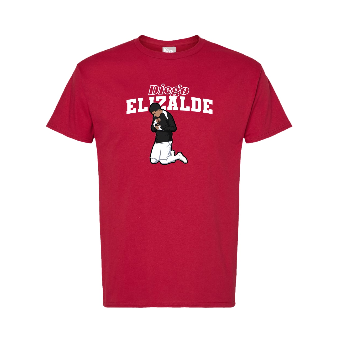 Tee — Name Arch in Crimson