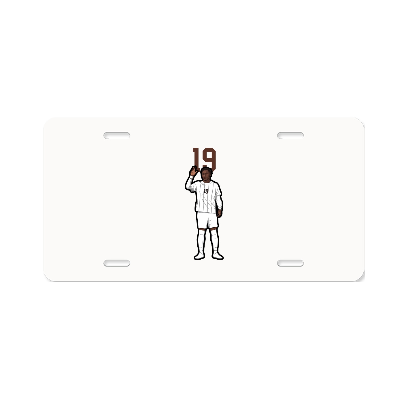 License Plate — Number Top in Classic