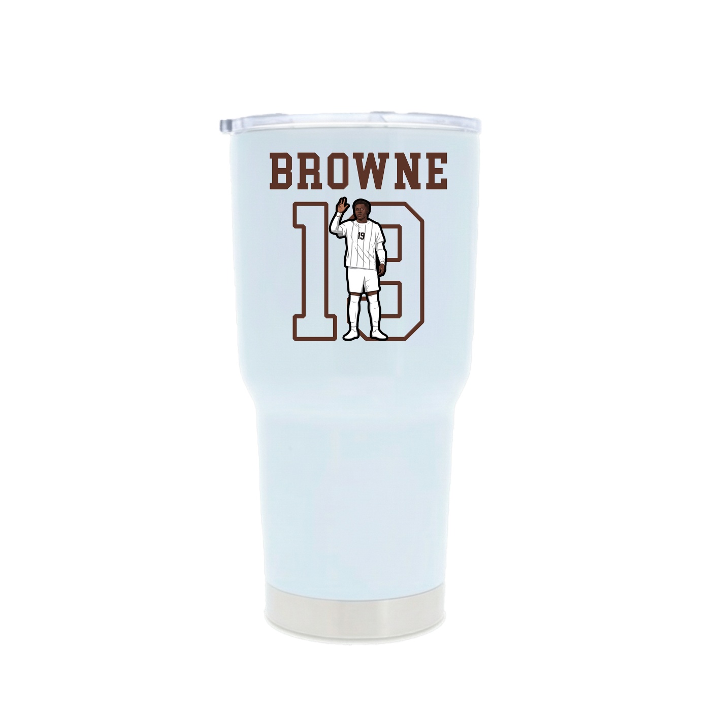 30oz Stainless Steel Tumbler — Shirsey in White